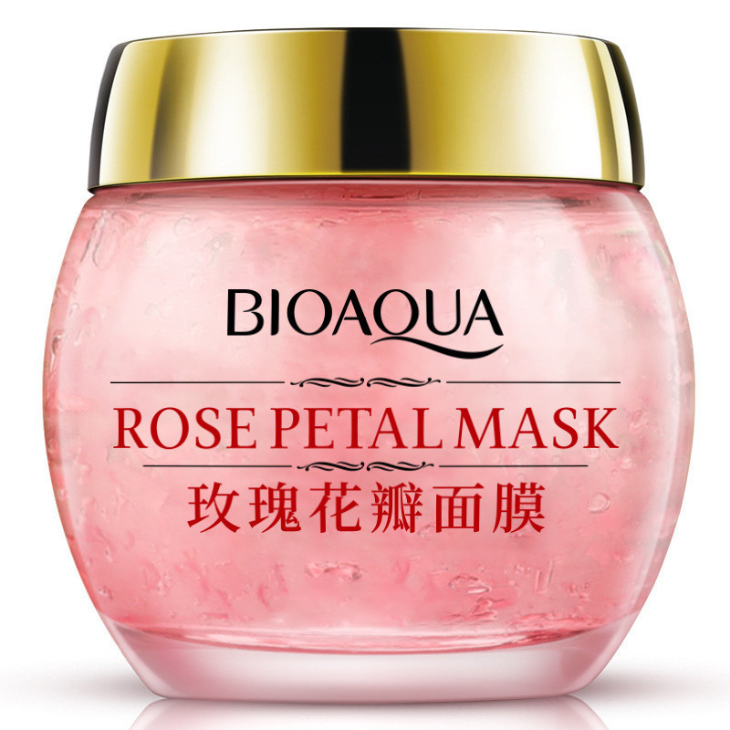 Ночная смягчающая маска для лица  с лепестками роз Bioaqua  (рт. 7021) - уценка (нарушена целостность)