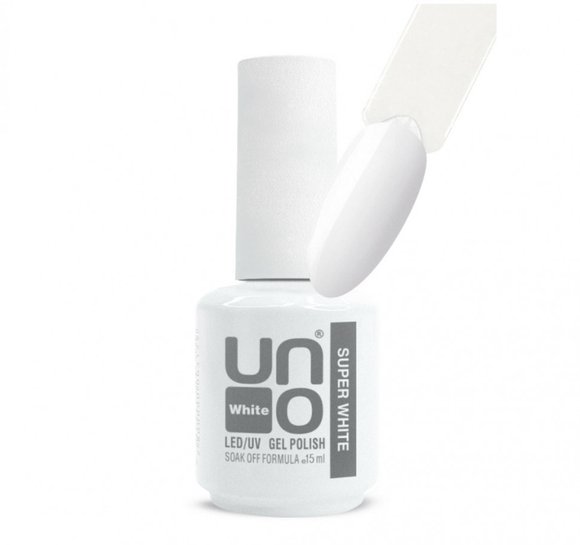Uno Гель-лак Super White - Супер Белый (15 ml)