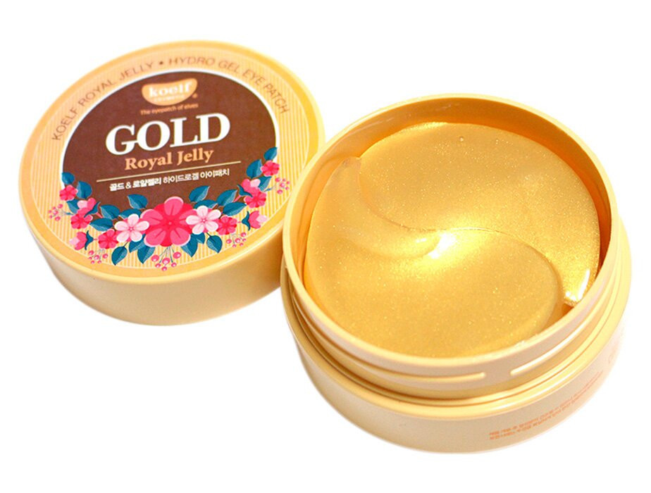 Гидрогелевые патчи с золотом и маточным молочком Petitfee Koelf Gold & Royal Jelly Eye Patch 60шт.