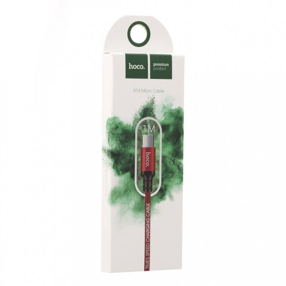 Кабель HOCO X14 micro cable (1 Метр)  Красный Кабель HOCO X14 micro cable (1 Метр)  Красный