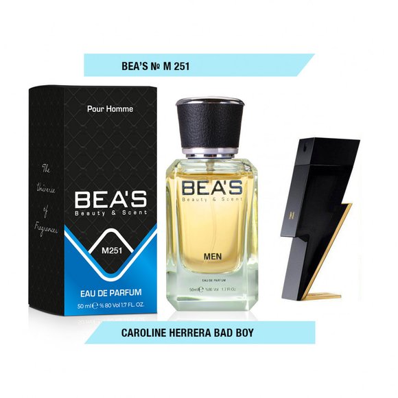 Парфюм Beas Carolina Herrera Bad Boy for men 50 ml арт. M 251 Парфюм Beas Carolina Herrera Bad Boy for men 50 ml арт. M 251