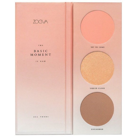 Палетка Хайлайтеров Zoeva The Basic Moment Eyeshadow Palette (3 цв.)