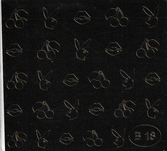 Наклейка для ногтей Esmalte B18