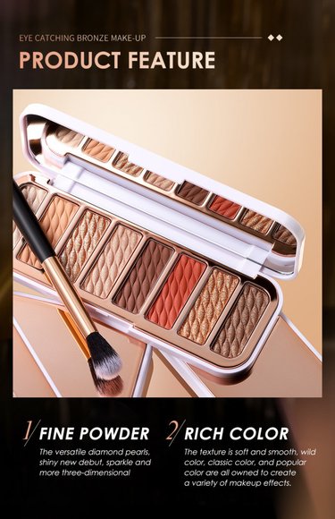 Палитра теней для век 8 цветов O.TWO.O арт. SC021 #02 10 g.