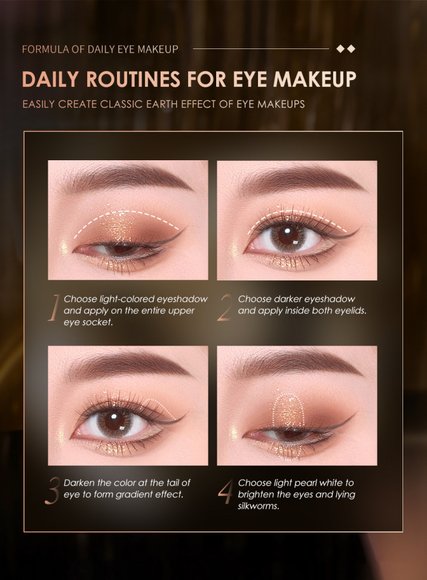 Палитра теней для век 8 цветов O.TWO.O арт. SC021 #02 10 g.