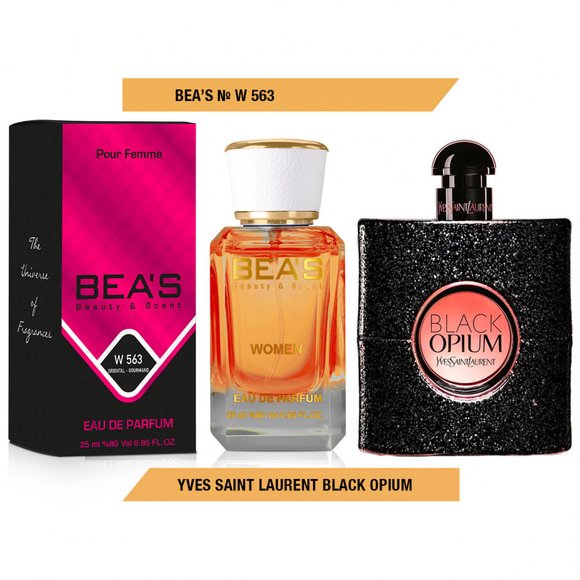 Парфюм Beas Yves Saint Laurent Black Opium 25 ml for women арт. W 563 Парфюм Beas Yves Saint Laurent Black Opium 25 ml for women арт. W 563