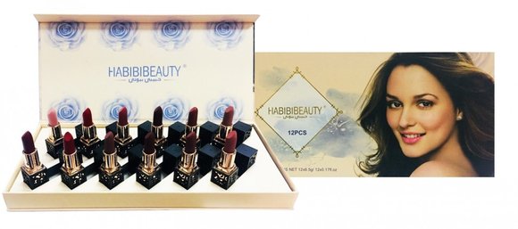 Подарочный набор помад Habibibeauty 12 шт *3.8g