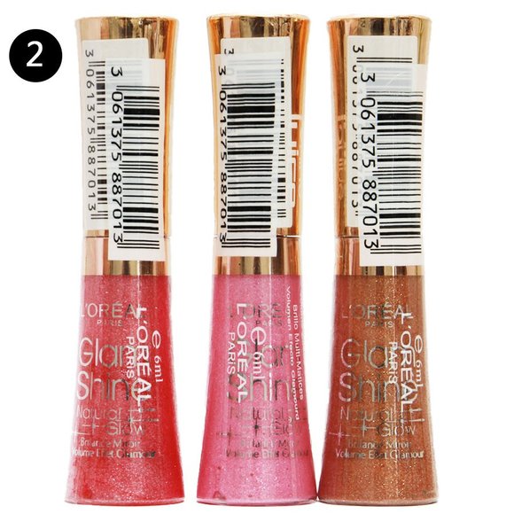 Блеск для губ Loreal Glam Shine (3шт)
