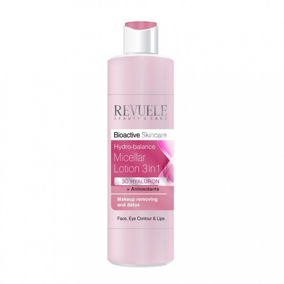 Revuele Bioactive Skincare лосьон для демакияжа мицеллярный гидро-баланс 3в1, 200мл