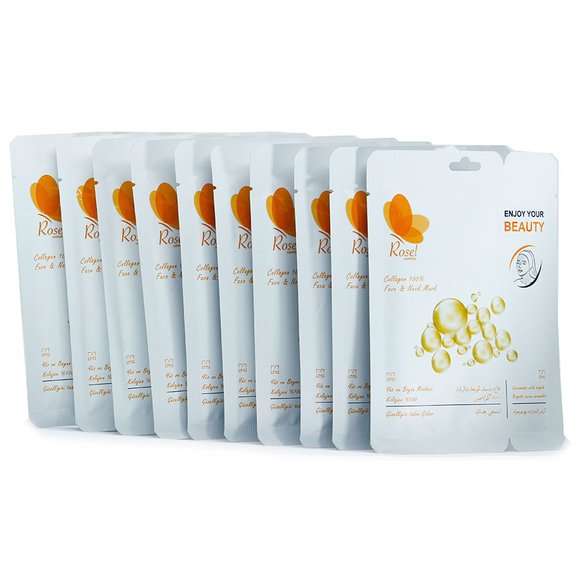 Маски для лица Rosel Cosmetics Face Mask Collagen 100%