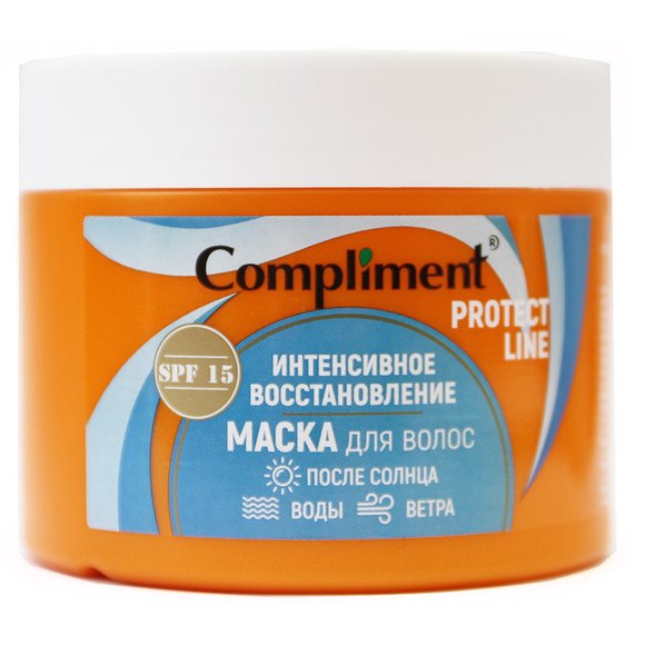 Compliment Protect Line Маска для волос Интенсивное восстановление после солнца, воды, ветра, 300 ml