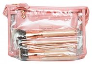 Набор кистей с косметичкой - 8 кистей (розовая)