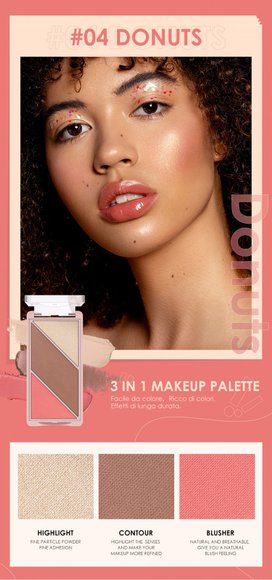 Румяна для лица 3 в 1 O.TWO.O арт. 9141 #04