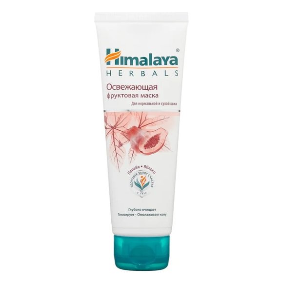 Маска для лица Himalaya Освежающая фруктовая для нормальной и сухой кожи 75 ml