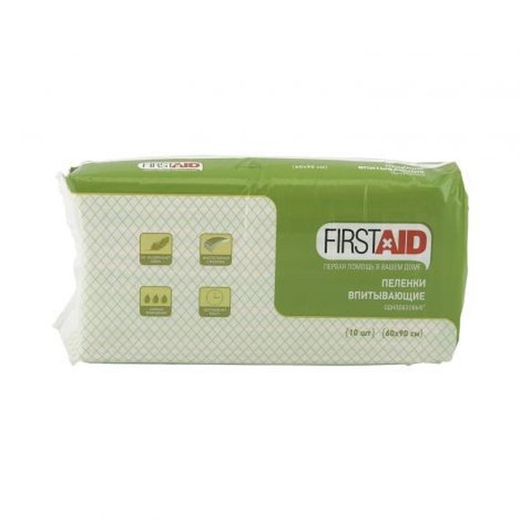 Ферстэйд пеленки медицинские впитывающие 60х90см, 10шт. Ферстэйд пеленки медицинские впитывающие 60х90см, 10шт.