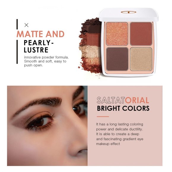 O.TWO.O палитра теней для век 4в1 Марокко арт. SC040 Reg Gold Fortress #02 13.5 g