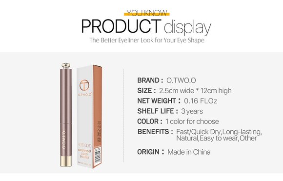 Жидкая подводка для глаз O.TWO.O Rose Gold waterproof 5 ml (арт. N9084A)