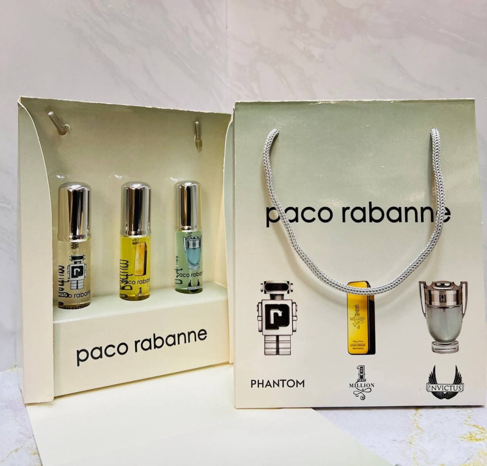Подарочный парфюмерный набор Paco Rabbane 3x20 ml ОАЭ Подарочный парфюмерный набор Paco Rabbane 3x20 ml ОАЭ