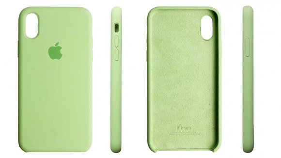 Силиконовый чехол для iPhone XR (фисташковый)