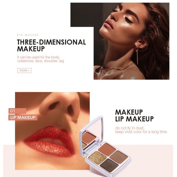 O.TWO.O палитра теней для век 4в1 арт. SC040 Reg City #04 13.5 g