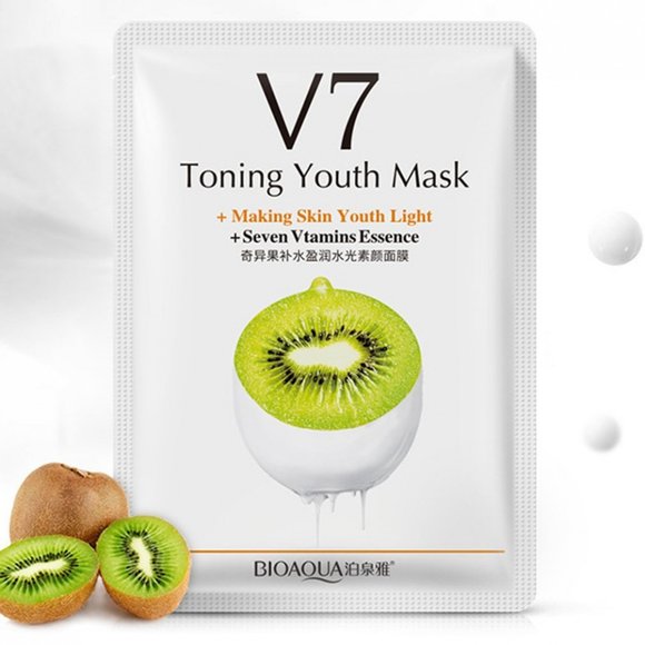 Витаминная маска «BIOAQUA» из серии V7 с экстрактом киви Витаминная маска «BIOAQUA» из серии V7 с экстрактом киви