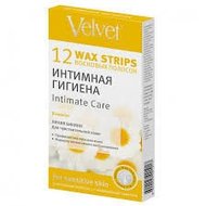 Восковые полоски Velvet Интимная Гигиена12шт Восковые полоски Velvet Интимная Гигиена12шт