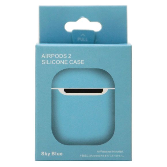 Силиконовый чехол для Apple AirPods 2 Silicone Case (светло голубой)
