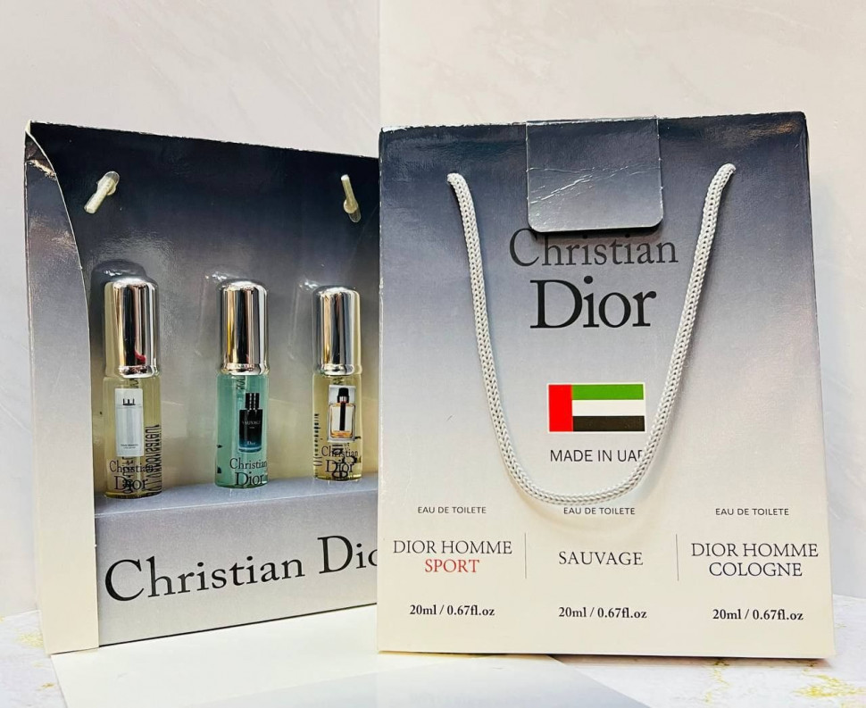 Подарочный парфюмерный набор Dior 3x20 ml ОАЭ Подарочный парфюмерный набор Dior 3x20 ml ОАЭ