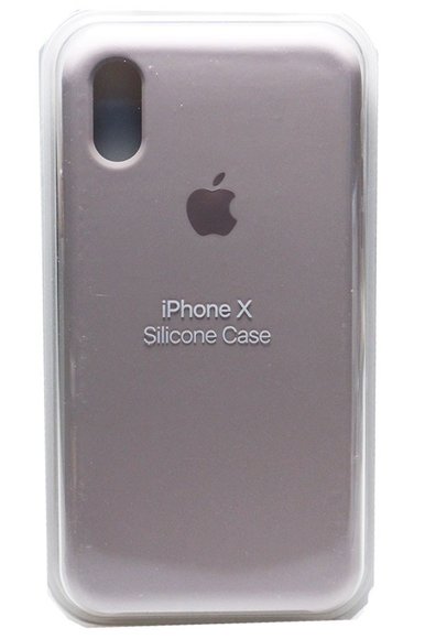 Силиконовый чехол для iPhone X (Серый)