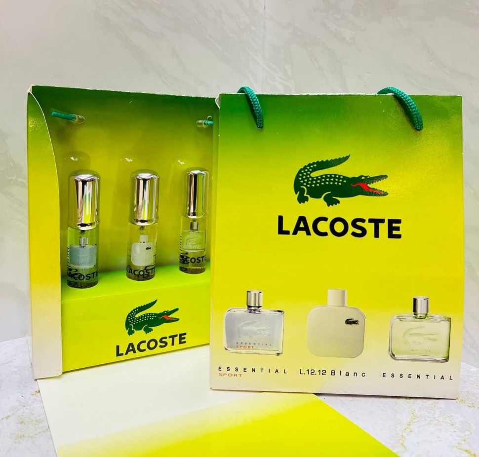Подарочный парфюмерный набор Lacoste 3x20 ml ОАЭ Подарочный парфюмерный набор Lacoste 3x20 ml ОАЭ