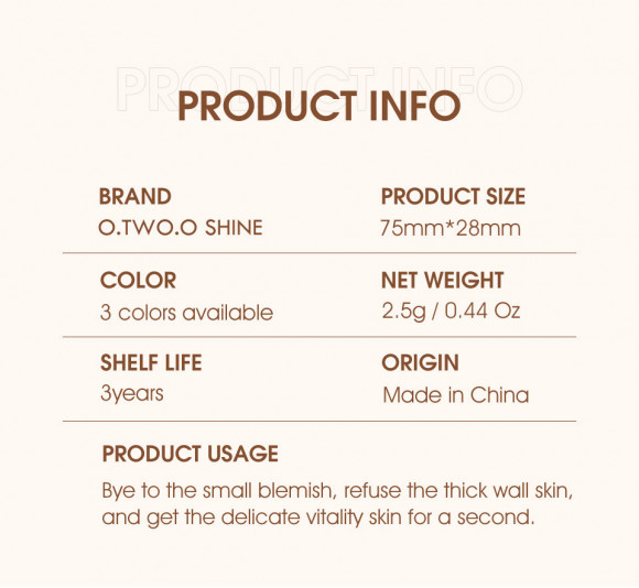 O.TWO.O BB-крем для лица - кушон арт. SE003 #1 pink white 2.5 g