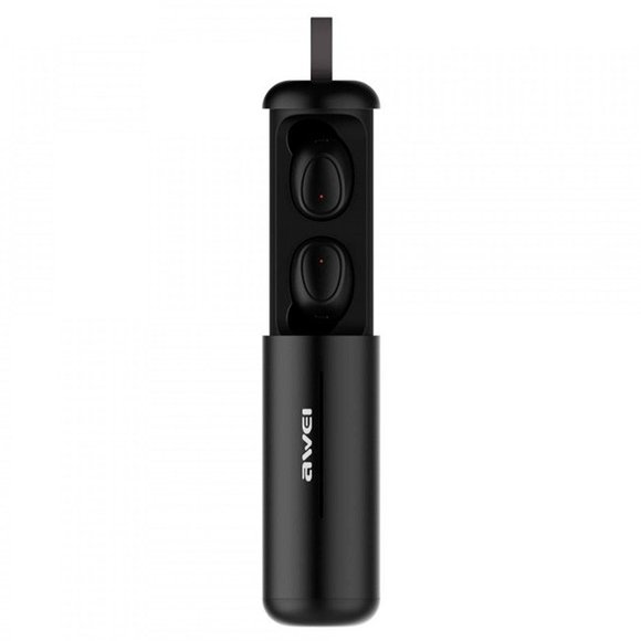Bluetooth наушники Awei T5 - Черные с зарядным футляром
