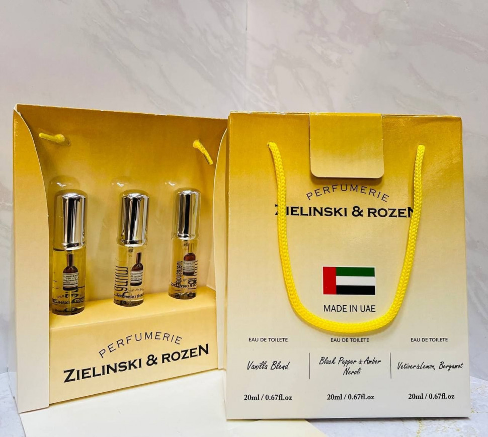 Подарочный парфюмерный набор Z&R 3x20 ml ОАЭ Подарочный парфюмерный набор Z&R 3x20 ml ОАЭ