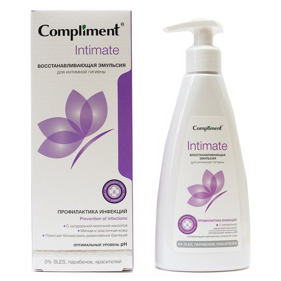 Compliment INTIMATE Восстанавливающая Эмульсия для интимной гигиены 250 ml