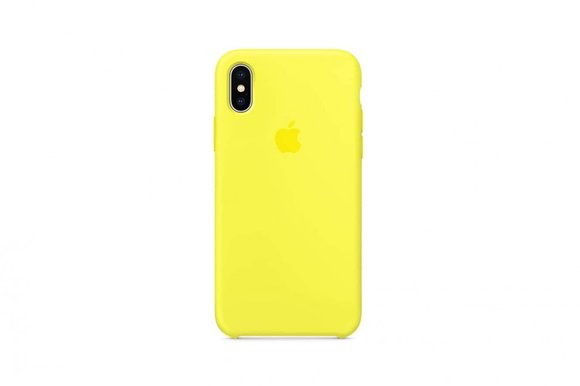 Силиконовый чехол для iPhone XR Жёлтый неон