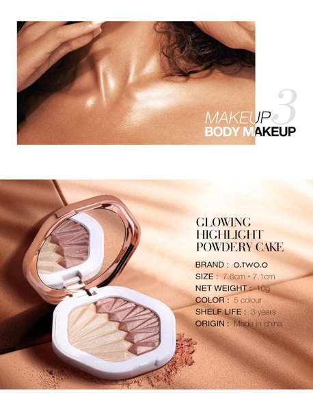 Хайлайтер O.TWO.O Highlight Powdery Cake 10g (арт. 1001)