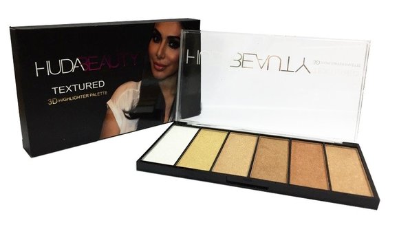 Палетка хайлайтеров Huda Beauty Textured 3D 6*9.5g