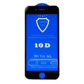 Защитное стекло 10D 9H Glass Pro для iPhone 6 (чёрное)