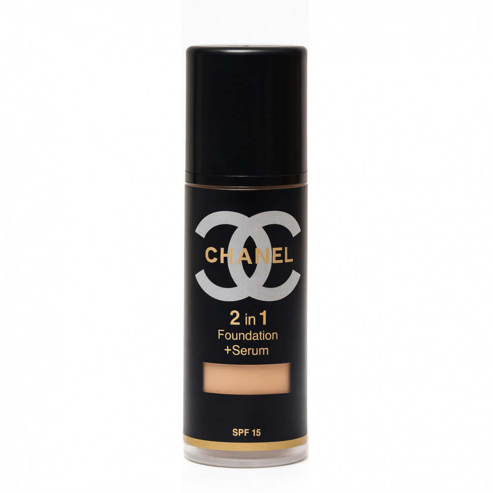 Тональный крем Chanel 2 in 1 Foundation + Serum SPF 15 #55 Beige