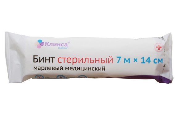 Бинт марлевый Клинса 7м х 14 см