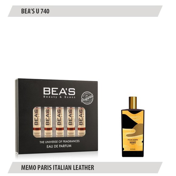 Парфюмерный набор Beas Memo Paris Italian Leather Unisex 5*5 ml  U 740