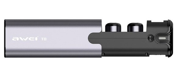 Bluetooth наушники Awei T8 с зарядным футляром
