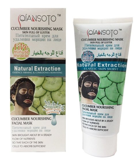 Питательная маска для удаления морщин "Qiansoto" из огурца 150 ml
