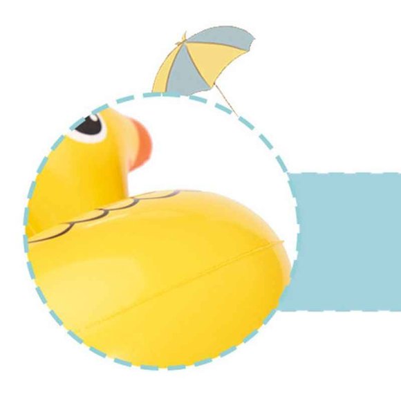 Надувная подставка желтая утка