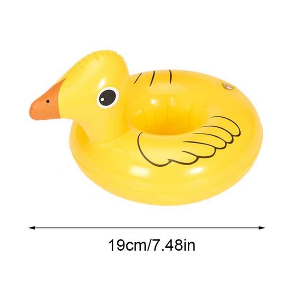 Надувная подставка желтая утка