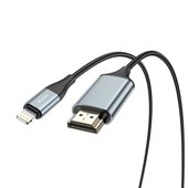 Кабель HOCO UA15 Lightning to HDMI audio,video hd cable adapter 2м.