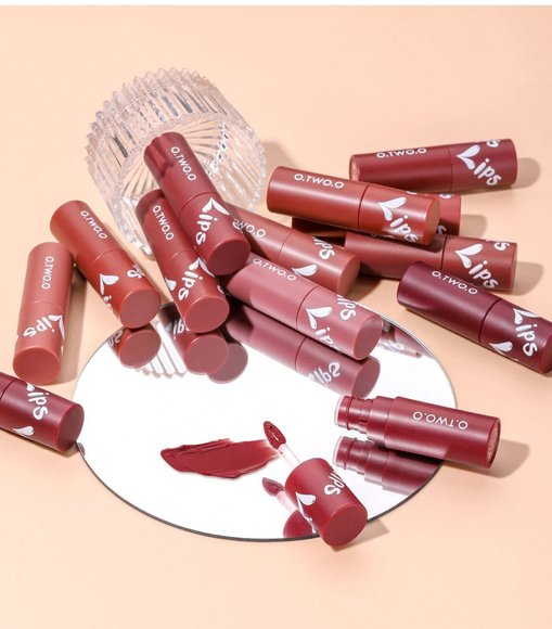 Матовая губная жидкая губная помада O.TWO.O 2 мл - арт 9144 #08 Кораллово-красный