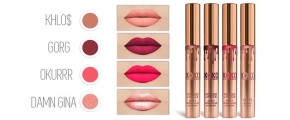 Блеск для губ Kylie Koko Kolection (4шт)