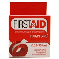 Firstaid пластырь катушка на тканевой основе (1,25*500см) Firstaid пластырь катушка на тканевой основе (1,25*500см)