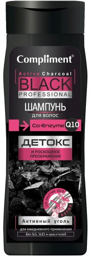 Compliment Black Professional Шампунь для волос ДЕТОКС И РОСКОШНОЕ ПРЕОБРАЖЕНИЕ, 250 ml